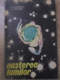 Nasterea Lumilor Astronomie, S. Vsehsveatski, V. Kaziutinski, 1963, Editura Politica, Romana, Cosmogonie, Carte