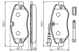 BOSCH 0 986 494 334 set placute frana,frana disc