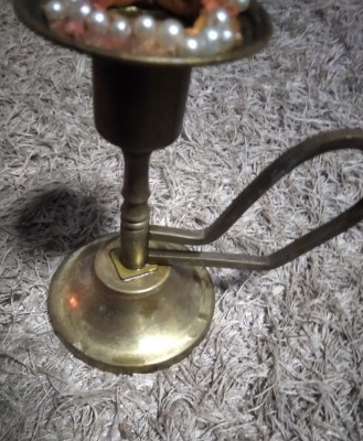 sfesnic masiv Bronz cu degetar 6cm h foto