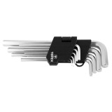 Set chei imbus lungi Topex 1.5-10 mm, 9 piese, otel CrV