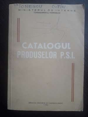 Catalogul produselor P.S.I. 1986 / R3P3S foto