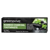 Pastă de dinți GREENOVIVE Bamboo Charcoal, cu cărbune activ de bambus, fără fluor, 105 g