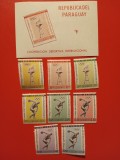 PARAGUAY, SPORT - COLIȚĂ + SERIE COMPLETĂ MNH