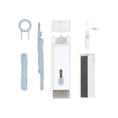 Kit curățare tastatură, 7 elemente, plastic/silicon, alb