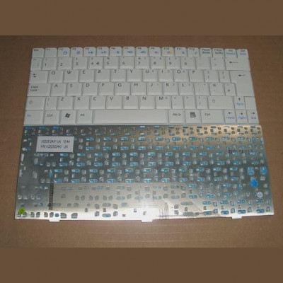 Tastatura laptop noua MSI U90 U100 White UK foto