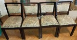 8 scaune din lemn tapisate