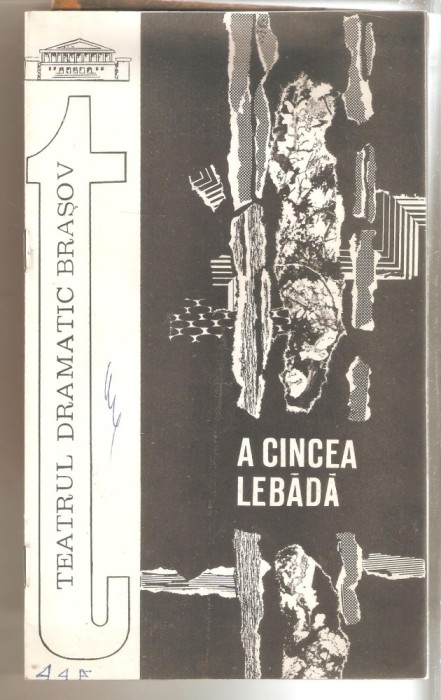Program Teatrul dramatic Brasov-A cincea lebada 1978-1979