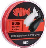 Cumpara ieftin Spomb Braid 300m 9kg 20lb RED 0.18mm