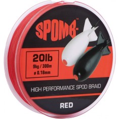 Spomb Braid 300m 9kg 20lb RED 0.18mm