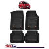 Covorase Auto TeamCar&reg; Tip Tavita Compatibile Fiat Panda III (2012&ndash;prezent) Negru Cauciuc Reciclat Rezistent, Oem