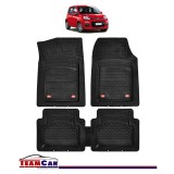 Covorase Auto TeamCar&reg; Tip Tavita Compatibile Fiat Panda III (2012&ndash;prezent) Negru Cauciuc Reciclat Rezistent