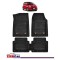 Covorase Auto TeamCar&reg; Tip Tavita Compatibile Fiat Panda III (2012&ndash;prezent) Negru Cauciuc Reciclat Rezistent