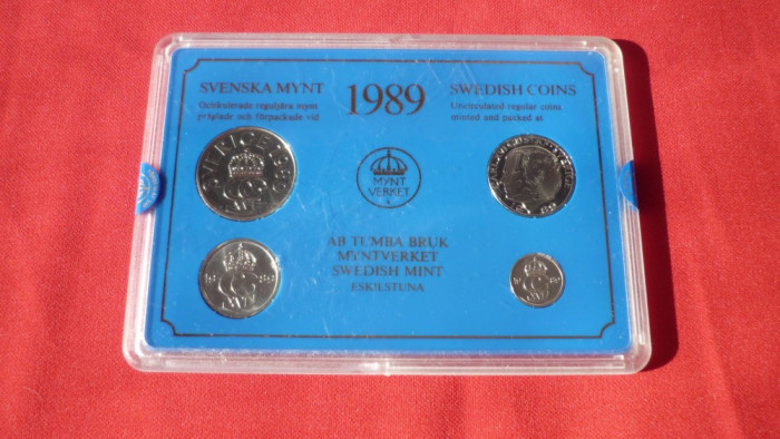 SET BANCAR MONEDE SUEDIA 1989