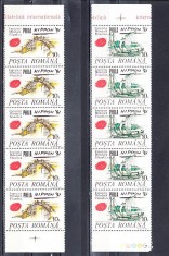 A11 TX1 8 - 1991 - Expozitia filatelica internat Philanippon 91 perechi cinci