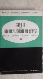 Studii de istorie a literaturii romane de la C. A. Rosetti la G. Calinescu