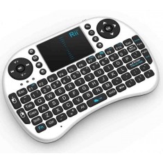 Mini tastatura wireless, cu touchpad, pentru smart tv xbox, ps, pc, notebook , alb rii foto