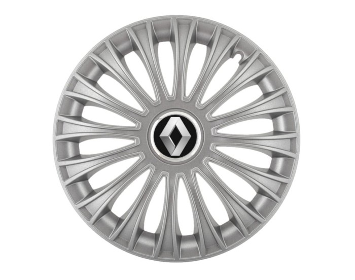 Set 4 capace roti Dino cromat R16 pentru gama auto Renault