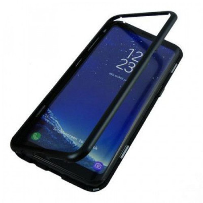 Husa Magnetic Case 360&amp;amp;deg; + folie autoregenerativa pentru Samsung Galaxy S8 Plus Negru foto