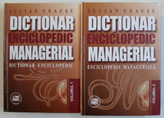 DICTIONAR ENCICLOPEDIC MANAGERIAL de IULIAN CEAUSU , VOLUMELE I - II , 2000 , LIPSA CD* foto
