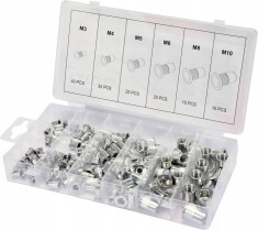 Set nituri filetate din otel si aluminiu, M3-M10, 150buc foto