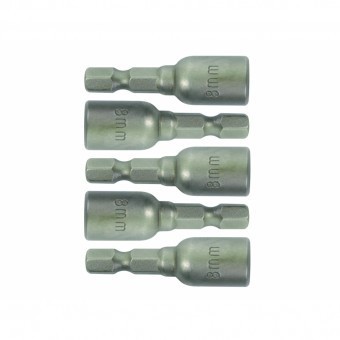 Set 5 biti tubulara cu cap magnetic Gadget 330587, 10x42mm, prindere 1/4, Cr-V foto