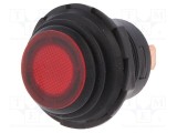 Comutator SCI 2 SPST 10A/14VDC OFF-ON prin apăsare