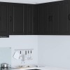 VidaXL Dulap de bucătărie cu raft Negru 57 x 57 x 80 cm Lemn compozit 885426