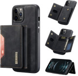 Husa Magnetica Din Piele Pentru Iphone 15 Pro, Husa 2 In 1 Cu Portofel Detasabil, Negru, Piele Ecologica, Apple