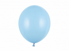 Set 100 baloane, PartyDeco, Latex, 30cm,Pastel Baby blue foto