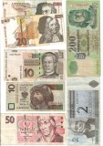 SV * Lot bancnote Tari UE (ex- Bloc Socialist) POLONIA + CROATIA + UNGARIA + ESTONIA + R. CEHA / CEHIA + SLOVENIA (x 2) * F - VF