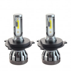 Set 2 LED-uri Auto Techstar® C6S, H4, 30w, 6000 Lumeni, 6500K, AUTO, 12-24 Volti, DOB