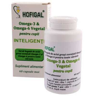 Omega 3&amp;amp;omega 6 vegetal pt. copii 60cps moi foto