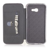 Husa Flip Wallet Neagra Piele Ecologica si Intoarsa Samsung Galaxy S8, Rezistenta Zgarieturi, Buzunar Card