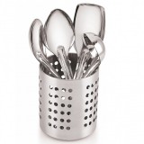Set 4 ustensile pentru bucatarie si suport din INOX Grunberg GR197