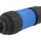 Conector Circular Mufă pe Cablu 7 PIN Tată Argintat