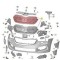 Grila masca fata SKODA SCALA, 04.2019-, cu rame negru lucios; negru; complet,