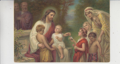 D11 A 52 - Felicitare de colectie - tematica religioasa - anii 1920 foto