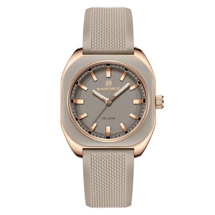 Ceas Dama Naviforce 5061 Gri - Analog Fashion Casual, Rezistent la Apa 3ATM