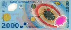 ROMANIA - 2000 LEI 1999 - PERFECT UNC foto