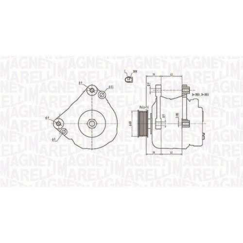 Alternator Vw Lt 28-35 2 Autobus (2db, Lt 28-46 2 Platform / Chassis (2dc, Lt 28-46 2 Van (2da, Transporter T4 Box (70a, Transporter T4 Bus (70b, Tra