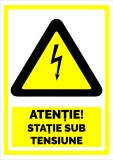Semn pentru statie sub tensiune