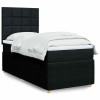 VidaXL Pat box spring cu saltea, negru, 90x190 cm, textil 3291913