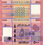 LIBAN 5.000 livres 2014 UNC!!!