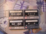 LOT de 4 casete audio BASF CrO2 pentru inregistrat: 3 sunt de 90 minute si una de 60 minute (6), stare buna