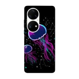 Husa compatibila cu Huawei Nova Y70 model jellyfish constellation, Silicon, TPU, Viceversa, Transparent, Carcasa