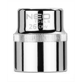 Tubulara hexagonala 1/2 inch, 26 mm, 6 puncte, CrV Superlock NEO