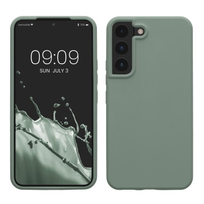 Husa Kwmobile pentru Samsung Galaxy S22, Verde, Silicon, KWM000014GR072C foto