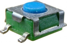 Microintrerupator 5x5mm, inaltime 3mm, SMT, 124208 foto