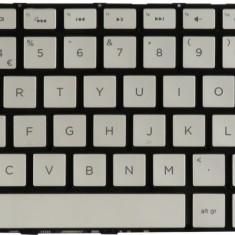 Tastatura Laptop, HP, Spectre 13-SMB, 13T-3000, 13-3000, 743897-031, iluminata, argintie, layout UK