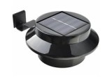 Lampă solară, LED, plastic, neagră, 12x6 cm, Oem